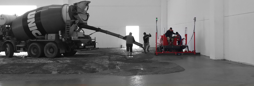 Finitrice laser Screed per la staggiatura del calcestruzzo